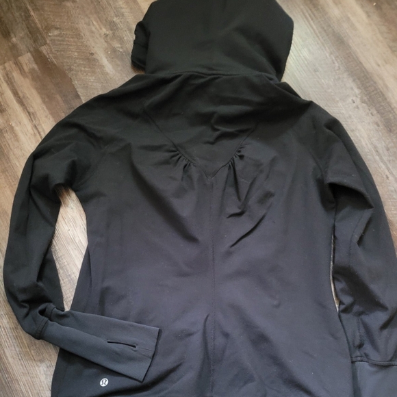 Lululemon Full Zip Hoddie Jacket Size 10 Black Color - Picture 6 of 8